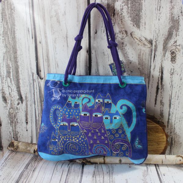 Shoppingtasche groß in blau Shoppingtasche groß in blau
