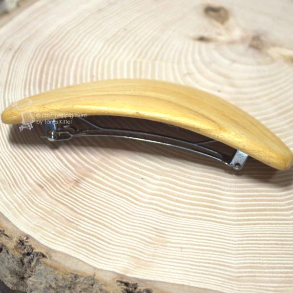 Haarspange Birken Holz gebogen Haarspange Birken Holz gebogen