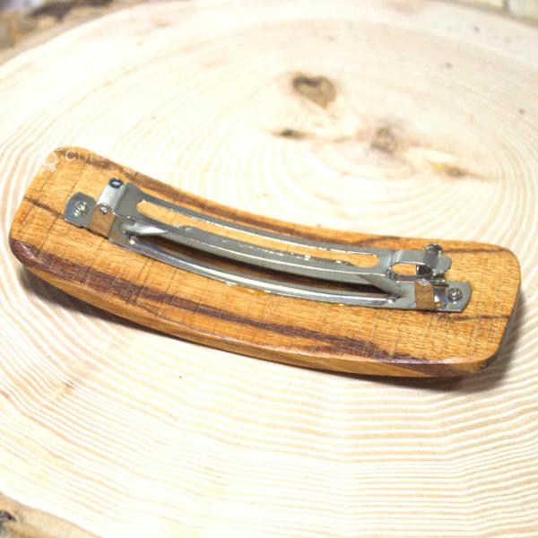 Haarspange aus echter Zebrano Holz