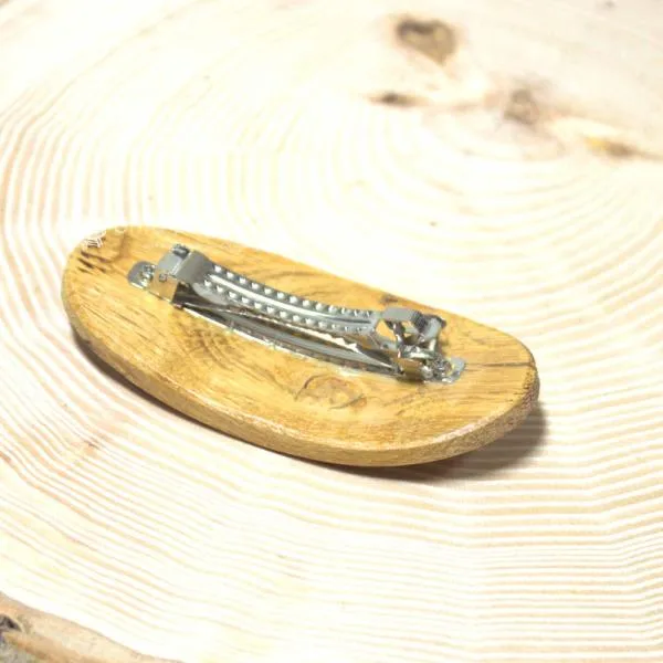 Haarspange aus echtem Eichen Holz
