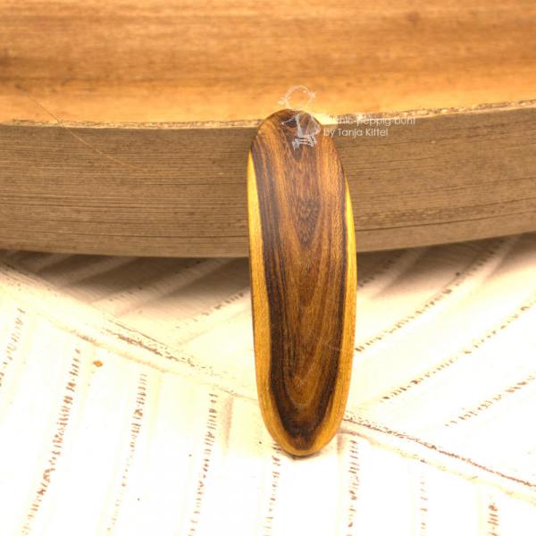 Holz Haarspange mittelgross aus Goldregen Holz Haarspange mittelgross aus Goldregen