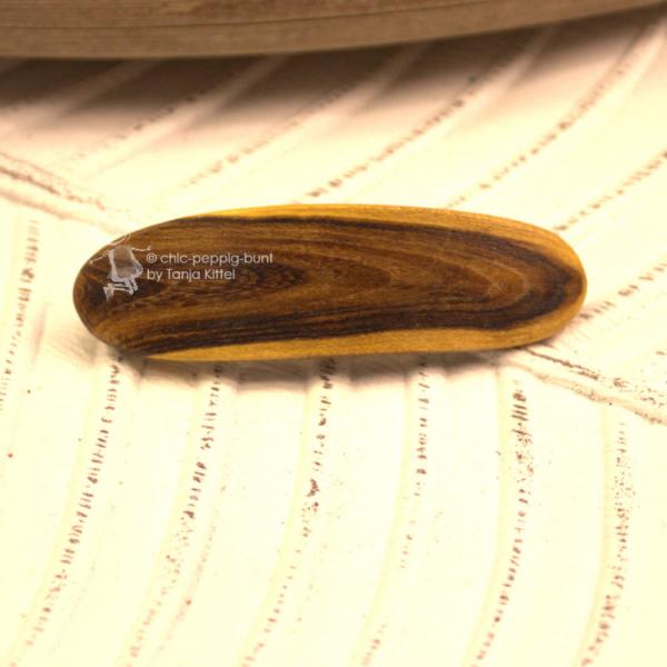 Holz Haarspange mittelgross aus Goldregen Holz Haarspange mittelgross aus Goldregen