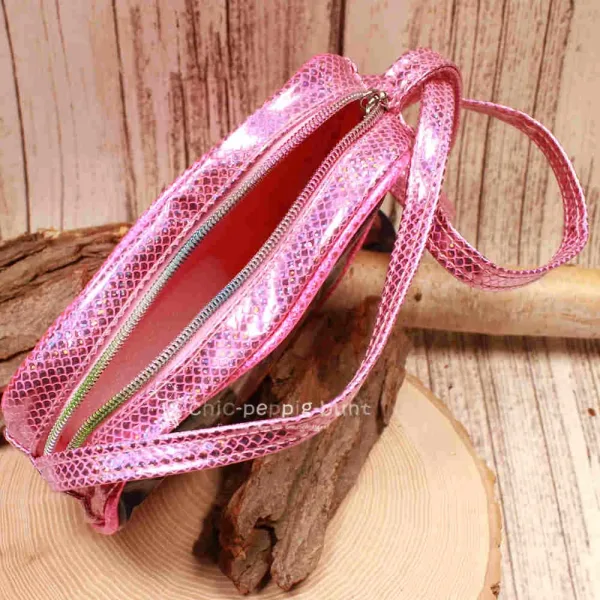 Handtasche Kinder Herzform Narnia Arcadia Einhorn pink-rosa - handtasche kinder einhorn herz form glitzer narnia arcadia pink (1)
