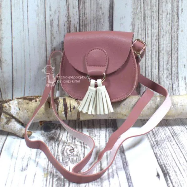 mini Handtasche für Kinder in rotbraun