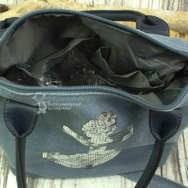 Handtasche mit Reißverschluss