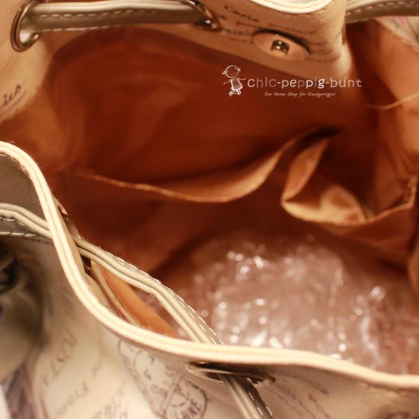 Umhängetasche Beutel Kunstleder bunt