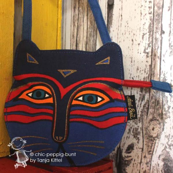 Umhängetasche klein im Katzendesign Umhängetasche klein im Katzendesign