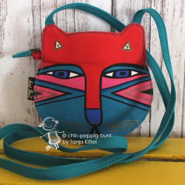 Umhängetasche klein im Katzendesign Umhängetasche klein im Katzendesign