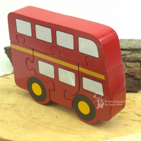 Puzzle Bus aus Holz