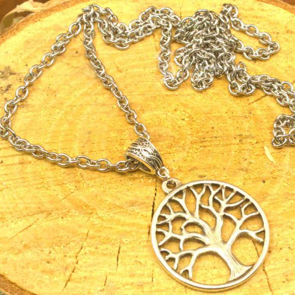 Metallkette mit Baum des Lebens Metallkette mit Baum des Lebens