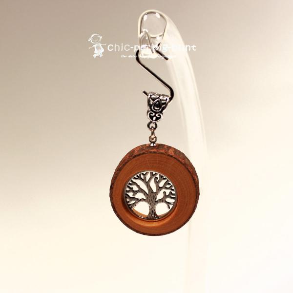 Kettenanhänger Baumscheibe mit Baum des Lebens