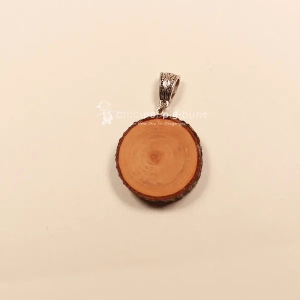 Kettenanhänger Holz Baumscheibe 3 cm Katze epoxidharz Unikat - kettenanhaenger modeschmuck holz rund scheibe katze (1)