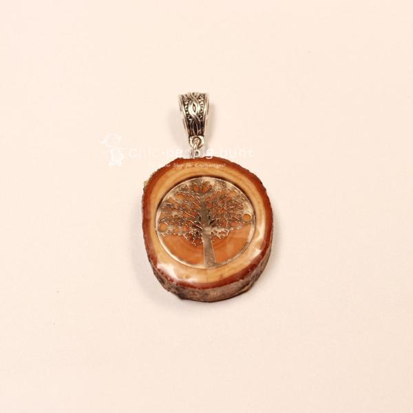 Kettenanhänger Baumscheibe mit Baum des Lebens