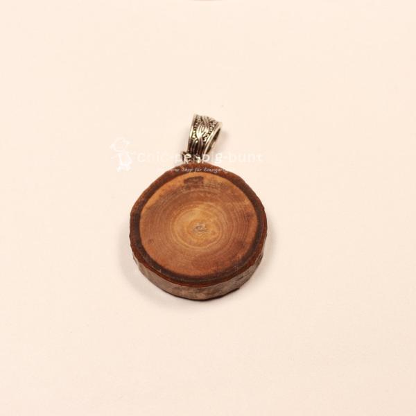 Kettenanhänger Baumscheibe mit Ornament
