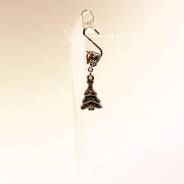 Kettenanhänger versilbert Weihnachten Christbaum