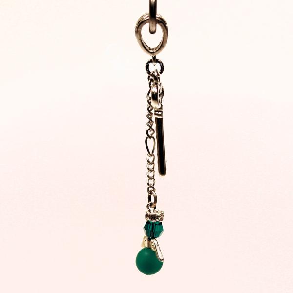 Kettenanhänger „Grüner Schutzengel“ – Edler Vintage-Schlüssel mit Charm