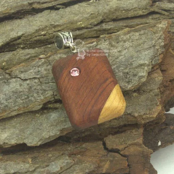 Kettenanhänger Echt verleimtes Holz