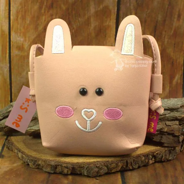 Kinderhandtasche mit Glitzer Ohren