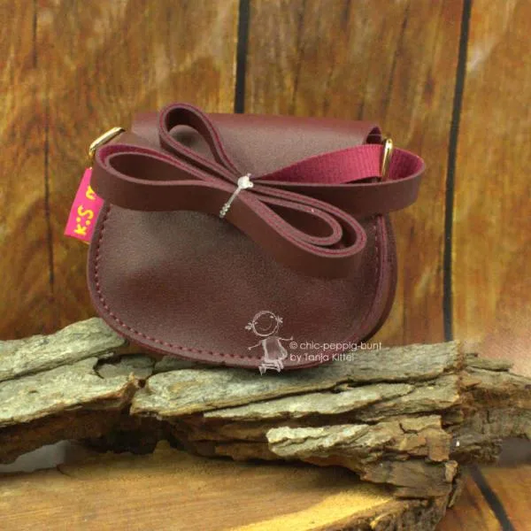mini Handtasche bordeaux
