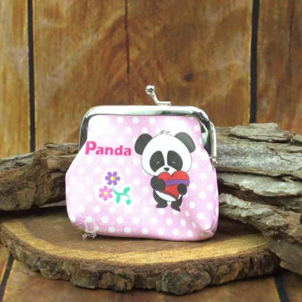 mini Knips Geldbeutel mit Panda Motiv