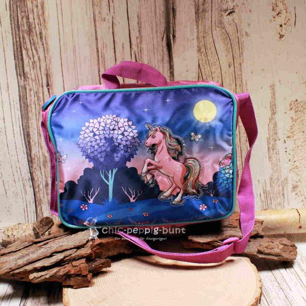 Kindertasche Thermofunktion - isolierend Einhorn lila - blau