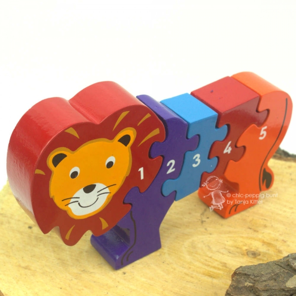 kleiner Löwe als 3D HolzPuzzle