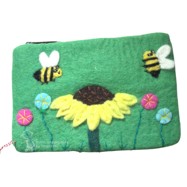 Mäppchen filz mit Motiv Mäppchen filz mit Motiv