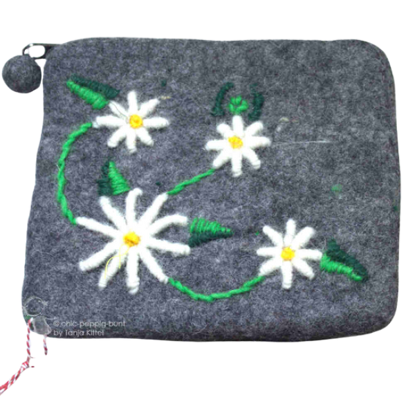 Mäppchen filz mit Motiv Mäppchen filz mit Motiv