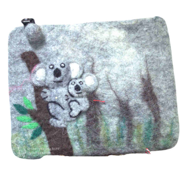 Mäppchen filz mit Motiv Mäppchen filz mit Motiv