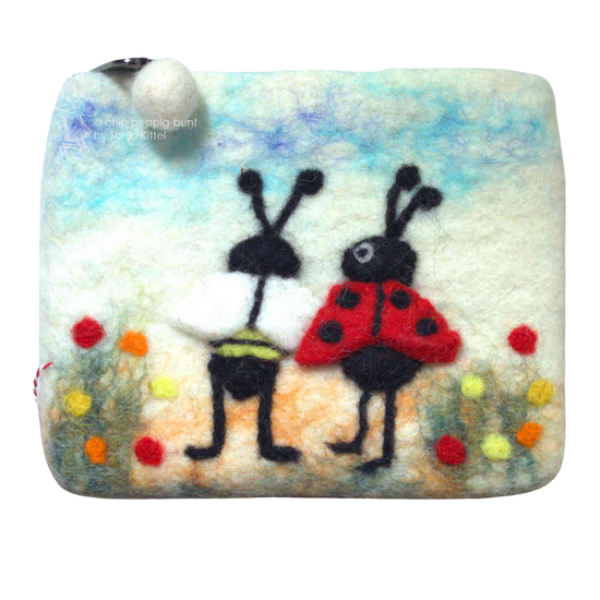 Mäppchen filz mit Motiv Mäppchen filz mit Motiv