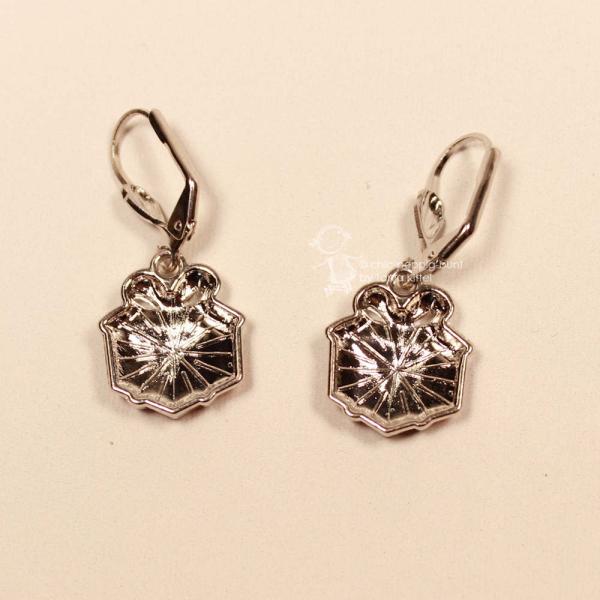 Ohrringe Geschenk Weihnachten rot versilbert