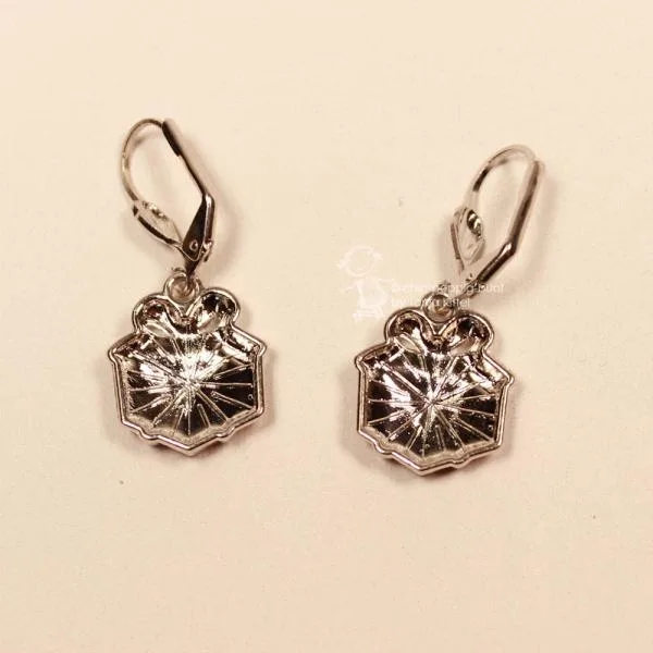 Ohrringe Geschenk Weihnachten rot versilbert - ohrringe modeschmuck versilbert weihnachten geschenk rot weiss