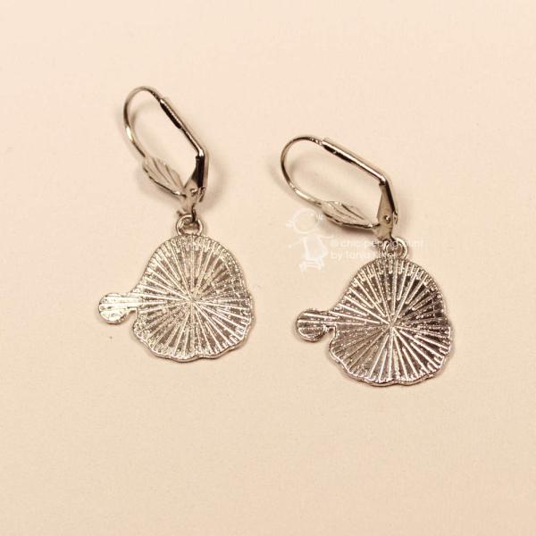 Ohrringe Nikolaus Kopf Weihnachtsschmuck rot -weiss