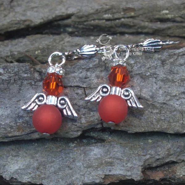 Ohrringe Engel mini - ohrringe rot engel mini