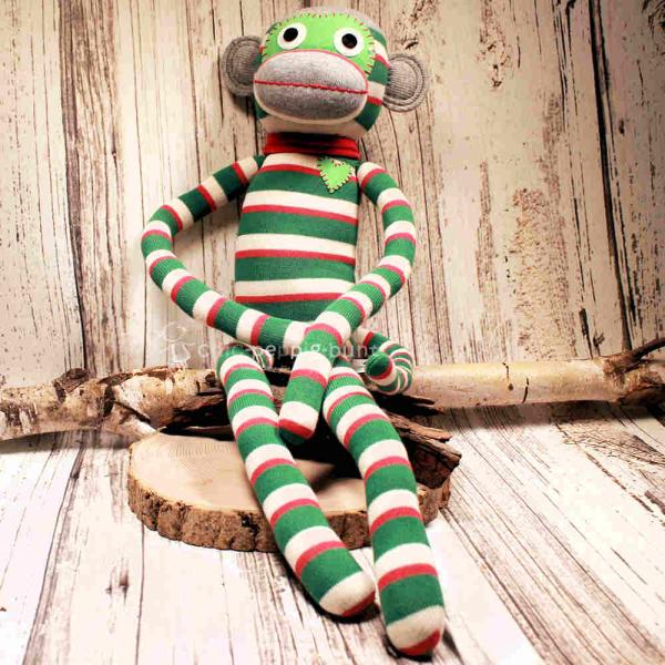 Sockenaffe groß in bunten Farben