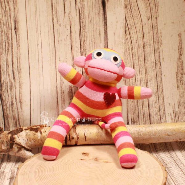 Stofftier Sockenaffe weich gefüllt