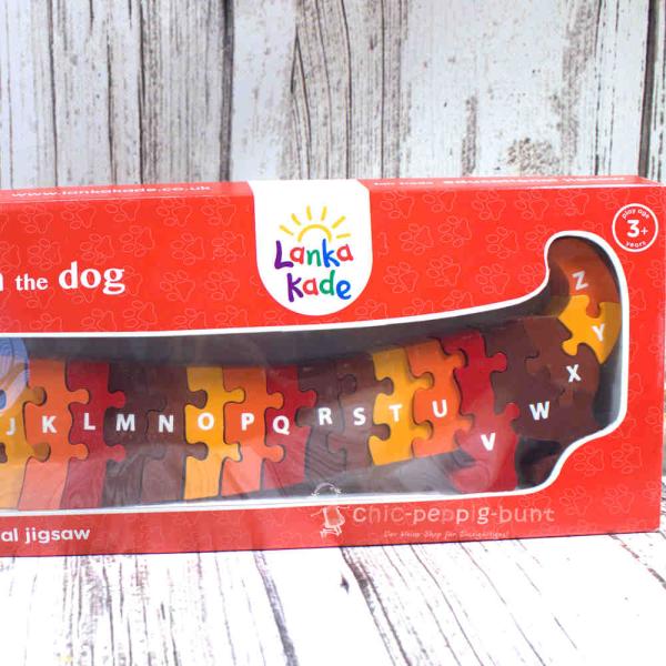 3D Puzzle mit Buchstaben als Dackel 3D Puzzle mit Buchstaben als Dackel