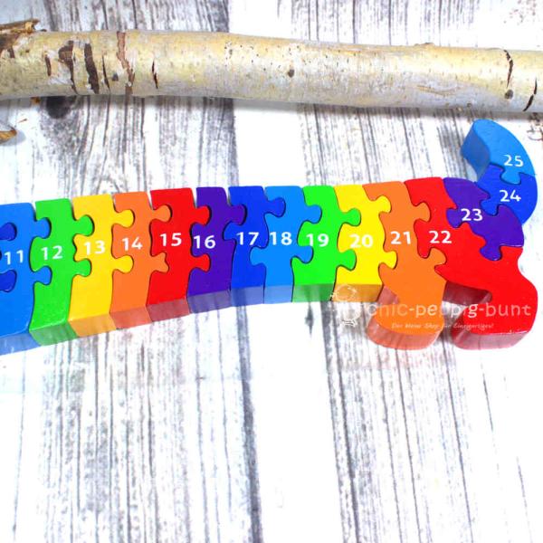 Holz Puzzle 3D mit Zahlen