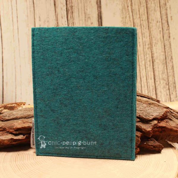 Impfpasshülle Filz türkis Pass - Hülle Reisepassetui