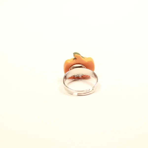 Ring Kürbis orange verstellbar - ring kinder damen fasching kürbis orange verstellbar
