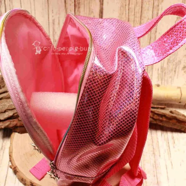 Rucksack Kinder rosa glitzer Schimmer PVC Einhorn - rucksack kinder rosa pvc polyester glaenzend arcadian einhorn
