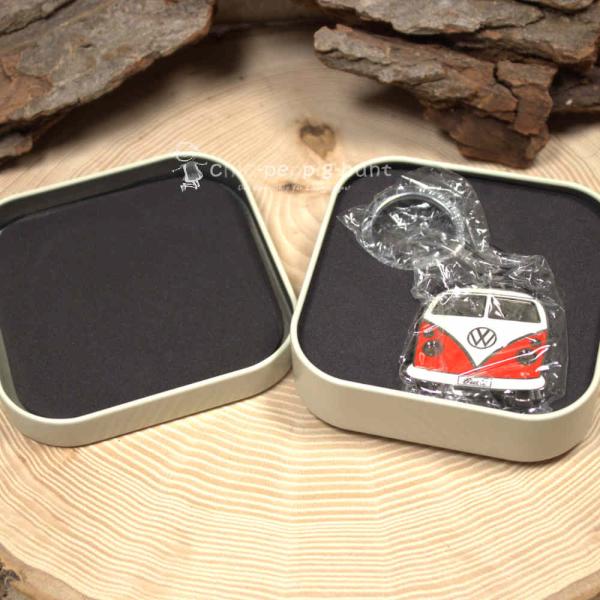 Hochwertiger VW T1 Bus Schlüsselanhänger Blau-Weiß verchromtes Metall weiche Emaille Geschenkbox Sammlerstück Schlüsselbund Hochwertiger VW T1 Bus Schlüsselanhänger Blau-Weiß verchromtes Metall weiche Emaille Geschenkbox Sammlerstück Schlüsselbund