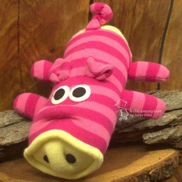Sockenschweinche rosa gestreift Sockenschweinche rosa gestreift