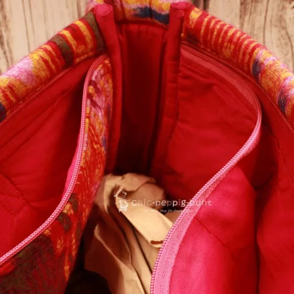 Shoppertasche gross Filz bunt 3 Fächer - shopper tasche filz xxl gross bunt ledergriffe 3faecher