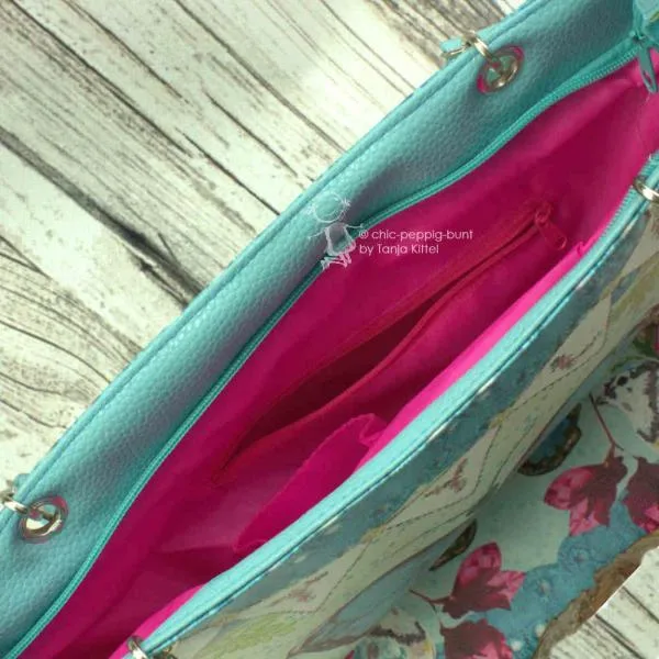Grosse blaue Shoppertasche