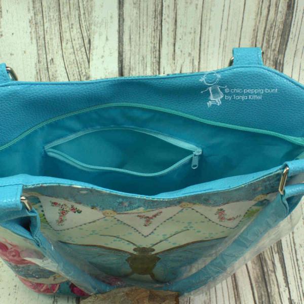 Blaue Shoppertasche gross