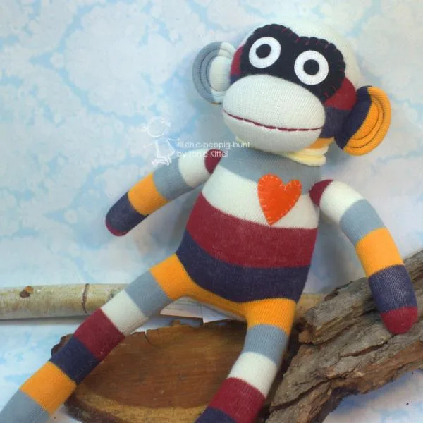 Kuscheltier Sockenaffe mittelgroß