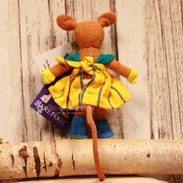Stofftier Maus mit Kleid