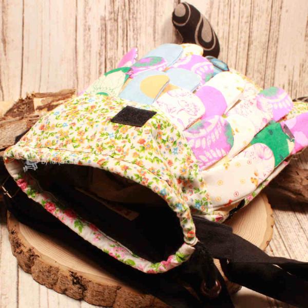 Umhängetasche Eule bunt 2 Fächer