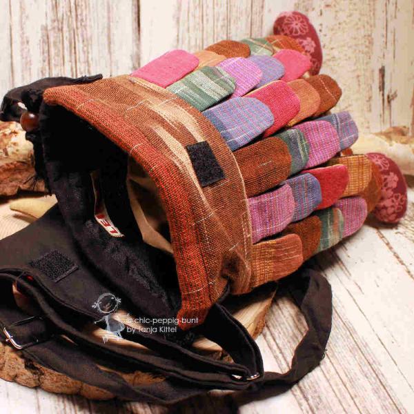 Umhängetasche Eule in Erdtönen